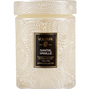 Santal Vanille Medium Glass Jar Candle