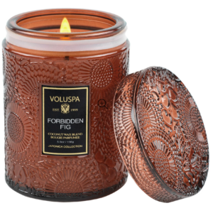 Forbidden Fig Medium Glass Jar Candle