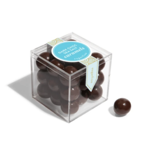 Dark Chocolate Sea Salt Caramels - Small Candy Cube