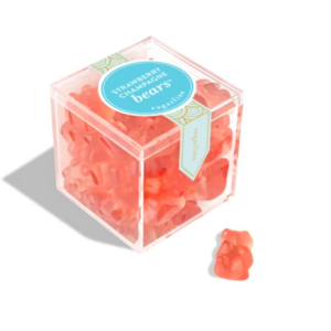Strawberry Champagne Bears® - Small Candy Cube
