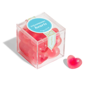 Strawberry Hearts - Small Candy Cube