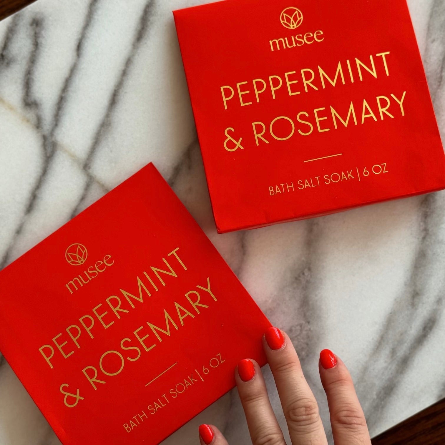 Peppermint & Rosemary Mini Salt Soak