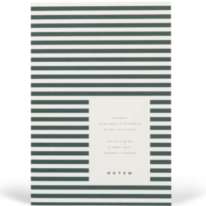 Vita Small Softcover Notebook | Dark Green Lines