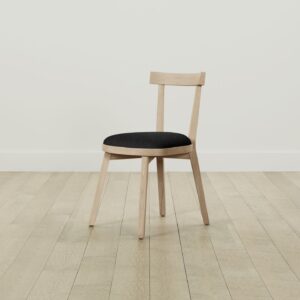 The Allen Dining Chair - Italian Brushed Wool Pepper