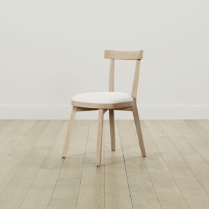 The Allen Dining Chair - Italian Brushed Wool Vanilla