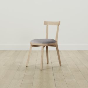 The Allen Dining Chair - Nubuck Leather Asphalt