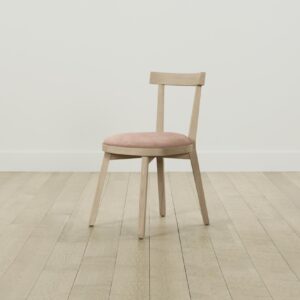 The Allen Dining Chair - Performance Velvet Dusty Rose