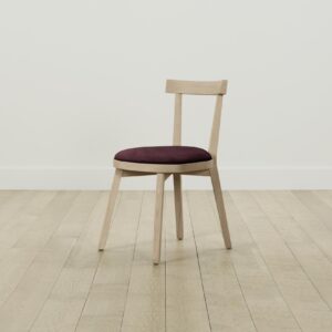 The Allen Dining Chair - Performance Velvet Merlot