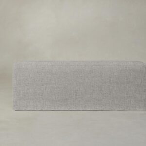 The Beacon Dining Bench - Heritage Belgian Linen Agate