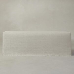 The Beacon Dining Bench - Heritage Belgian Linen Alder