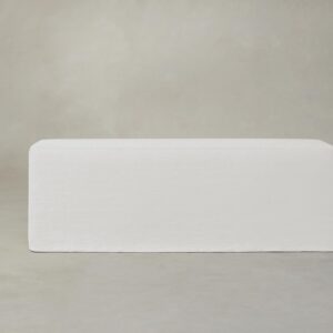 The Beacon Dining Bench - Performance Linen Weave Pure White