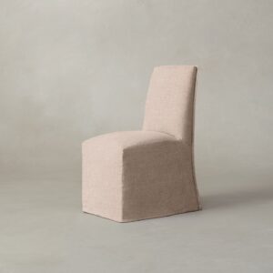 The Beacon Dining Chair - Heritage Belgian Linen Petal
