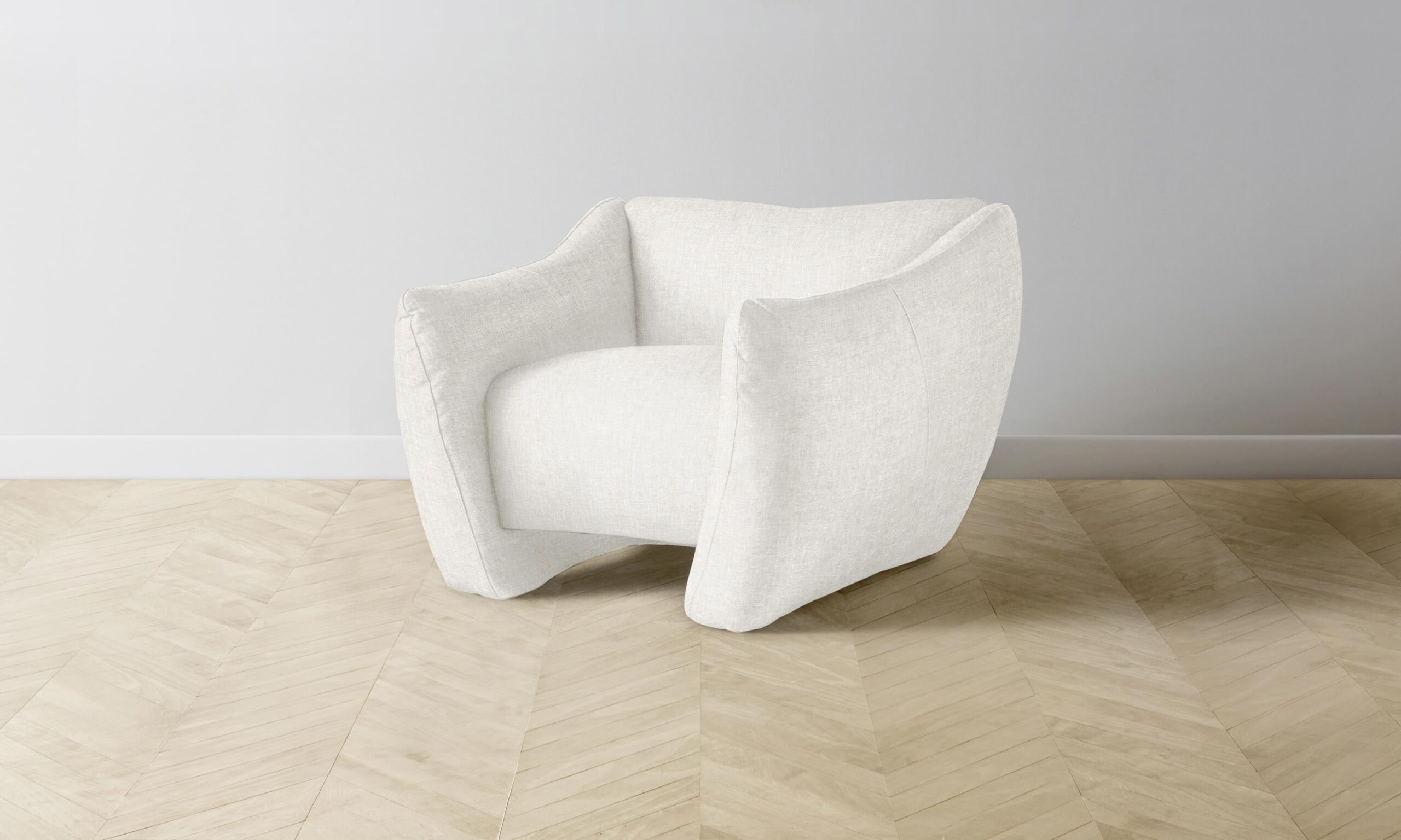The Bond Chair - Heritage Belgian Linen Egret