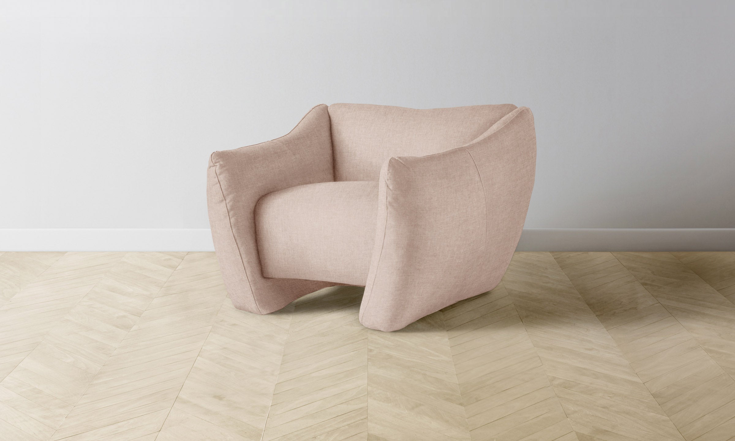 The Bond Chair - Heritage Belgian Linen Petal