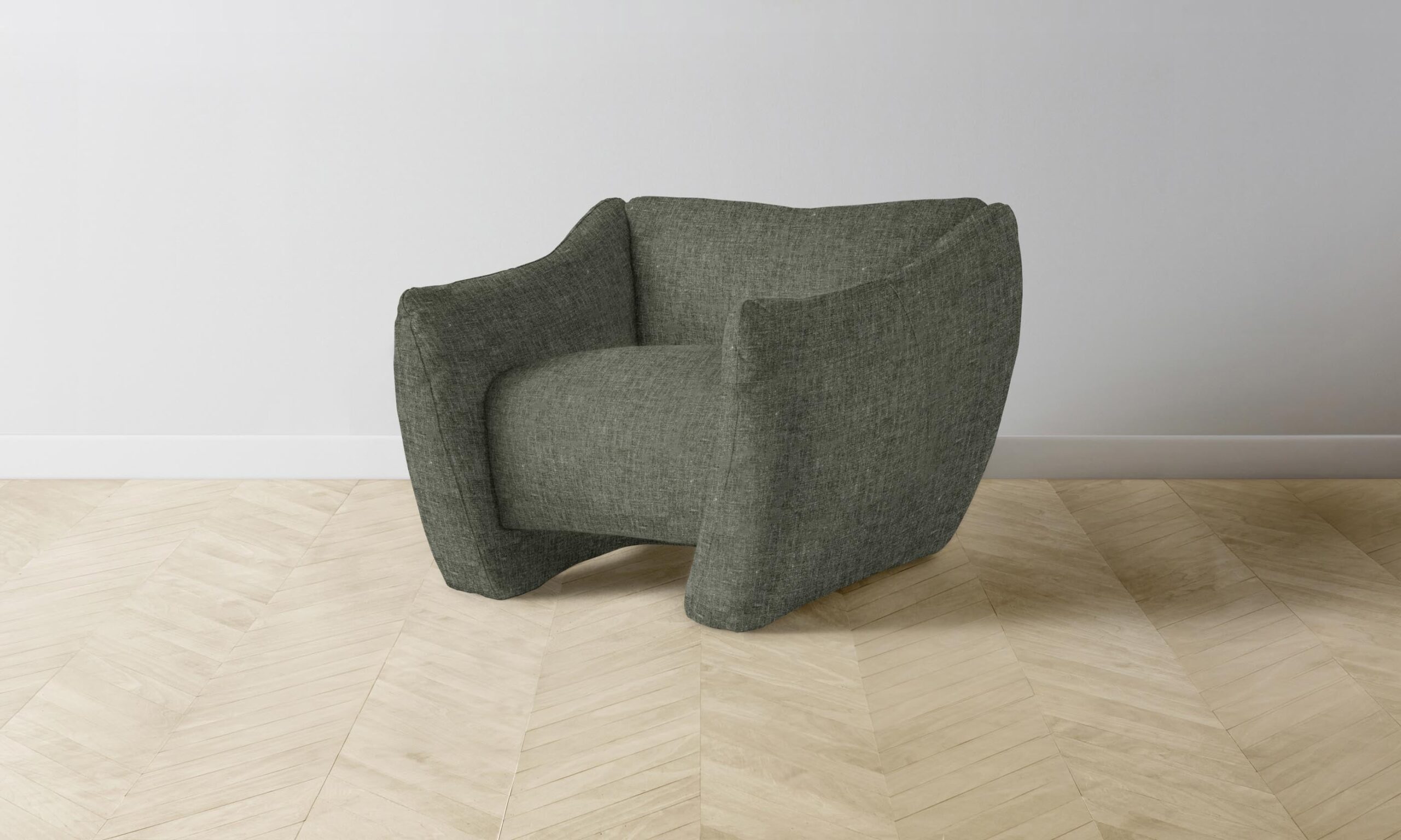 The Bond Chair - Heritage Belgian Linen Thyme