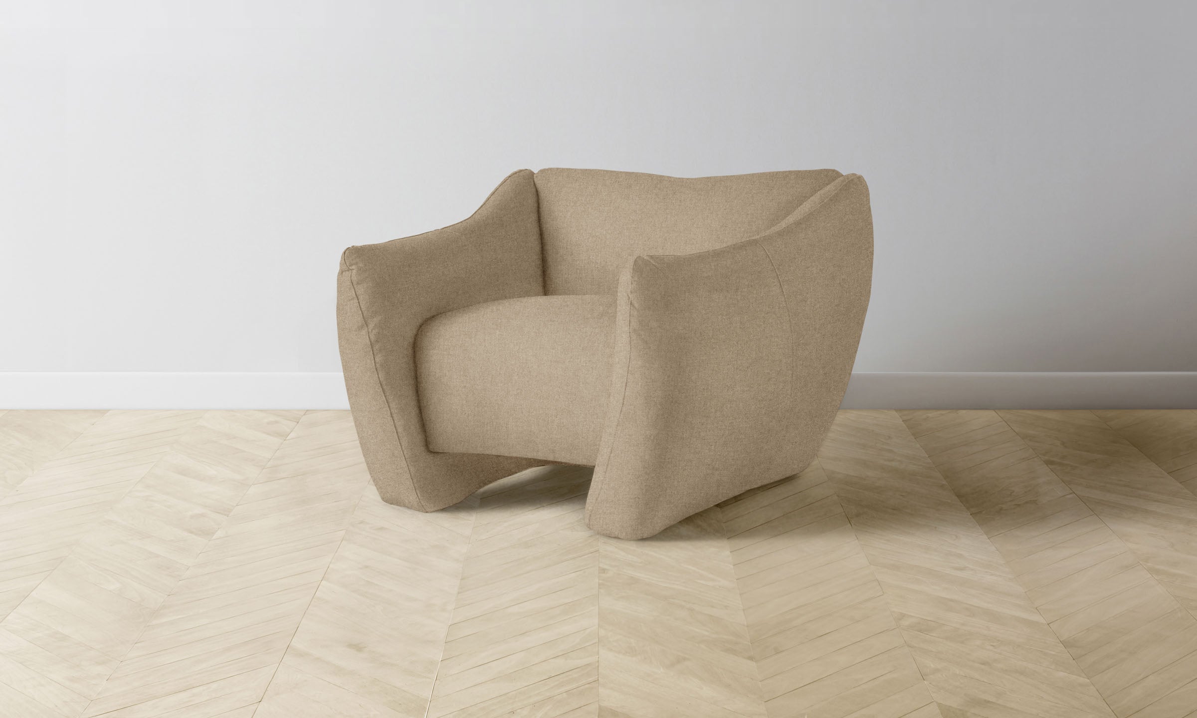 The Bond Chair - Italian Brushed Wool Fox