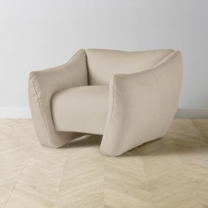 The Bond Chair - Pebbled Leather Stone