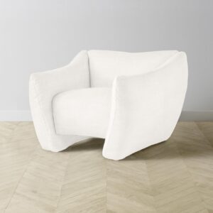 The Bond Chair - Performance Textured Tweed Snow