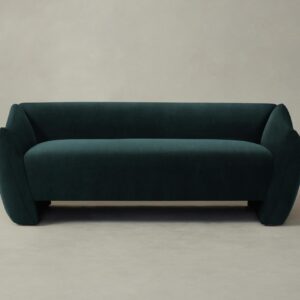 bond-settee_performance-velvet-emerald_one-finish2.0.jpg The Bond Settee - Performance Velvet Emerald