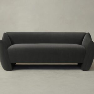 The Bond Settee - Performance Velvet Slate