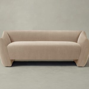 The Bond Settee - Performance Velvet Taupe