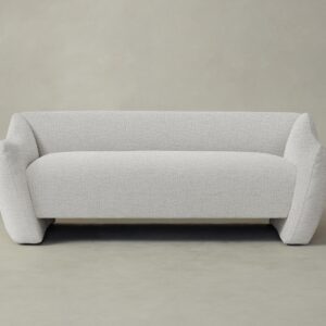 The Bond Settee - Performance Woven Chenille Steel