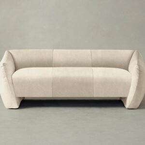 The Bond Settee - Tuscan Leather Bisque