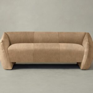 The Bond Settee - Tuscan Leather Camel