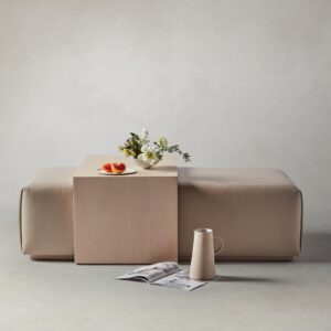 bowery-ottoman_pebbled-leather-stone_driftwood2.0.jpg The Bowery Ottoman - Pebbled Leather Stone