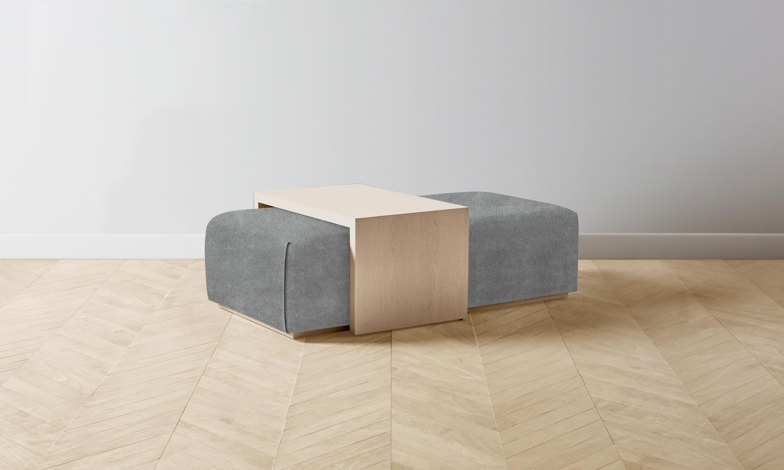 The Bowery Ottoman - Performance Mélange Weave Night