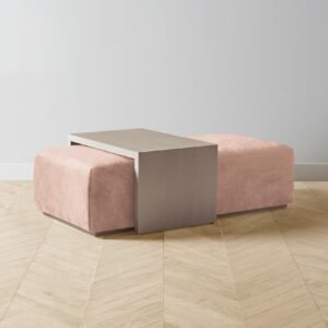 bowery-ottoman_performance-velvet-dusty-rose_driftwood2.0.jpg The Bowery Ottoman - Performance Velvet Dusty Rose