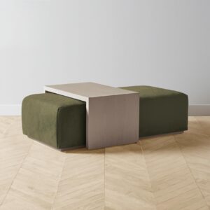 bowery-ottoman_performance-velvet-olive_driftwood2.0.jpg The Bowery Ottoman - Performance Velvet Olive