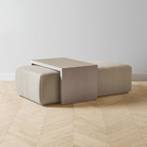 bowery-ottoman_performance-velvet-taupe_driftwood2.0.jpg The Bowery Ottoman - Performance Velvet Taupe