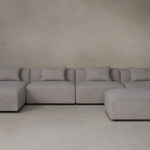 The Breuer Modular Sectional - Heritage Belgian Linen Agate