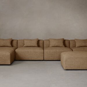 The Breuer Modular Sectional - Heritage Belgian Linen Chai