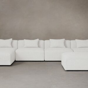 The Breuer Modular Sectional - Heritage Belgian Linen Egret