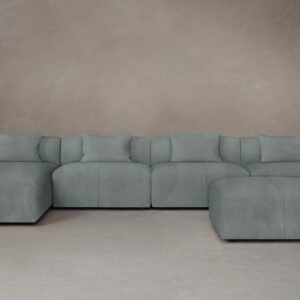 The Breuer Modular Sectional - Nubuck Leather Tide