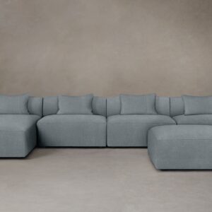 The Breuer Modular Sectional - Performance Mélange Weave Aegean