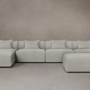 The Breuer Modular Sectional - Performance Mélange Weave Flint