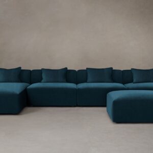 The Breuer Modular Sectional - Performance Velvet Lagoon