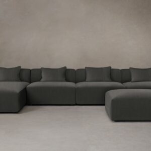 The Breuer Modular Sectional - Performance Velvet Slate