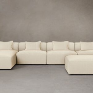 The Breuer Modular Sectional - Performance Woven Chenille Desert