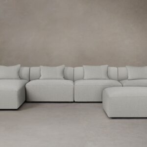 The Breuer Modular Sectional - Performance Woven Chenille Steel