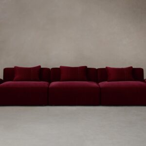 The Breuer Modular Sofa - Mohair Crimson