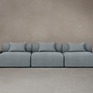The Breuer Modular Sofa - Performance Mélange Weave Aegean