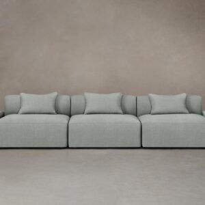 The Breuer Modular Sofa - Performance Mélange Weave Seaglass