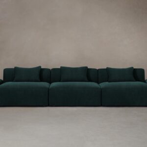 The Breuer Modular Sofa - Performance Velvet Emerald