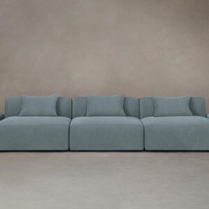 The Breuer Modular Sofa - Performance Velvet Sky