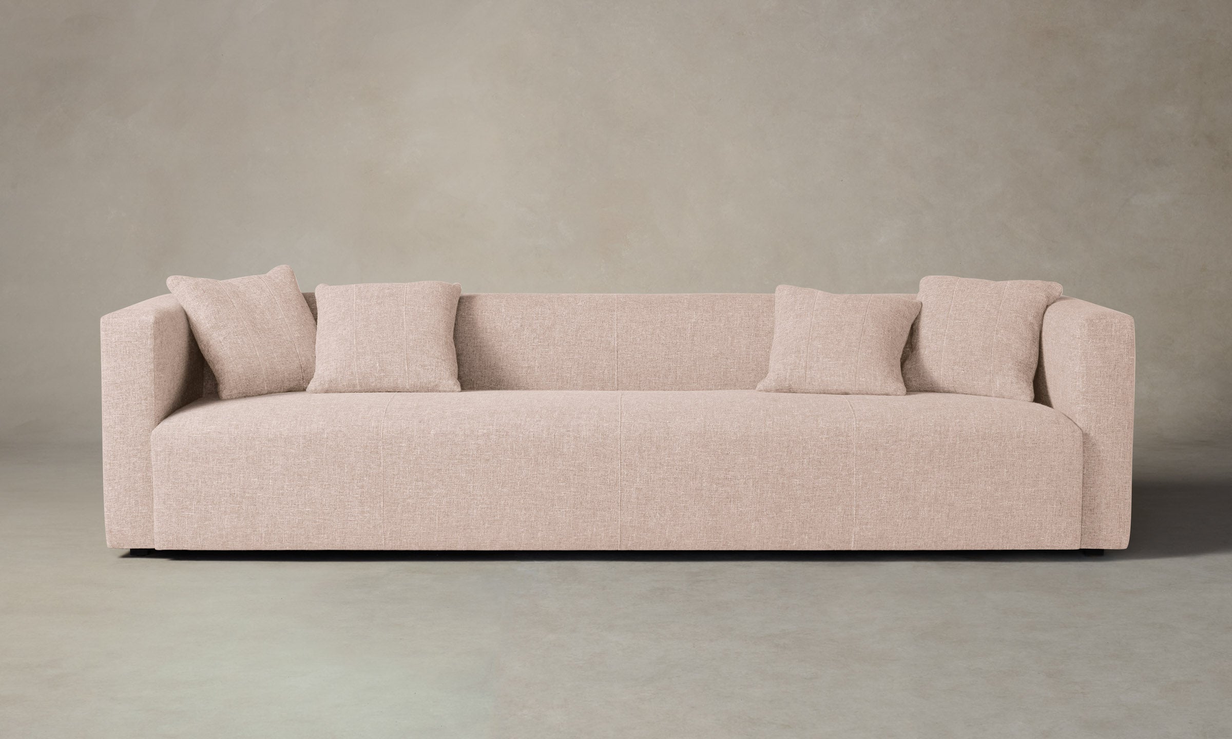 The Breuer Sofa - Heritage Belgian Linen Petal