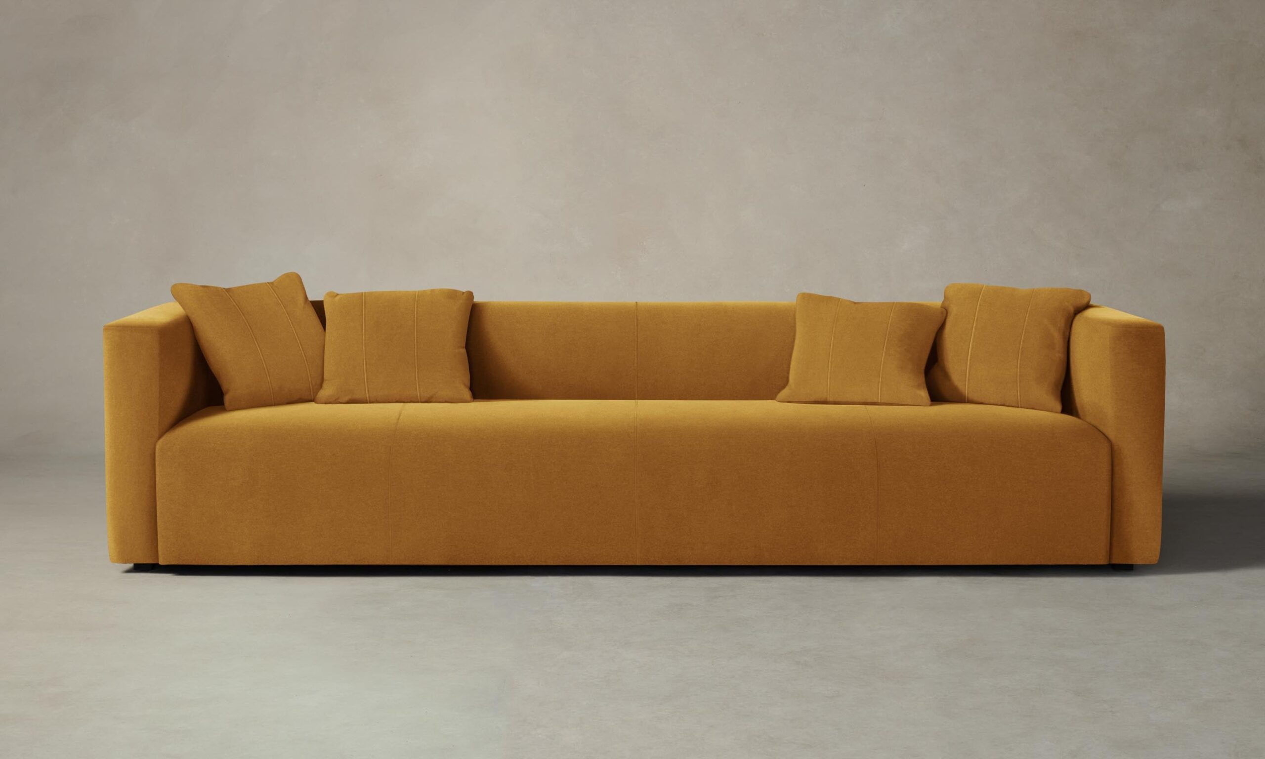 The Breuer Sofa - Mohair Amber
